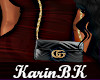 K| Black Guch purse