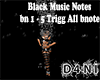 Black MusicNote Particle