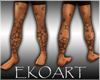 [E] Stars leg tattoo