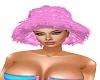 HAT BUCKET PINK FUR