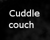 Black Suede Cuddle Couch
