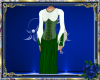 Peasant Corset Gown Grn