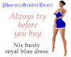 Nix busty royal blue