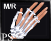 {PS} Bone Hand White M/R