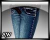 Blue Jeans w/Brwn belt