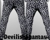 Silver Leopard Pants