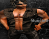 [LM]MuscleLeatherVest-BR