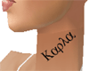 Karla's neck tattoo