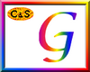C&S Rainbow Letter G