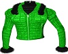 Leather Green Jacket Blk