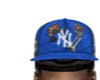 NY fitted cap | blue