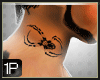 1P | Spider Neck Tattoo