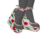 Cherry Sandals Red Nails