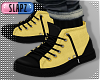 !!S Black Yellow Shoes