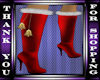 red xmas boots/heels