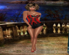 Rc*Red n Blk Lace Corset