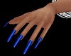 Dark Blue Nails Hands
