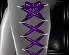 purple thigh corset