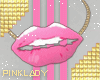 <P>Pink Lips Necklace