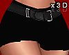 ✘-Black Skirt+Belt