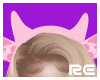R| Pink Cow Ears