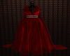 Dark Red Drape Gown