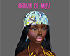 blue prad/a scarf hair