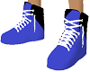 tennis shoes M blk n blu