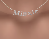 Minxie name necklace