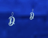 M' Letter D Earrings