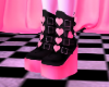 S! Heart Boots - Pink