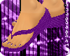 *S Purple Flip Flop Pedi