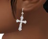 CROSS Earrings SILVER