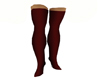 Morfae Thigh Highs Red
