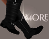Amore Black Flat Boots
