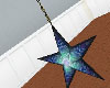 Star Lantern  Blue Glass
