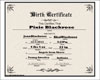 Pixie Birth Certificate