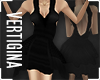 -V- SPLASH Black Dress