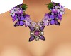 purple flower necklace