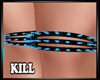 Knee Spikes Blue