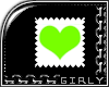 Green Heart Stamp