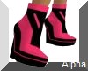 AO~Black Pink Boots