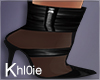 K mel leather booties
