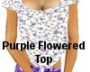 (MR) Purple Floral Top