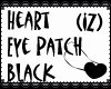 (IZ) Heart Patch Black