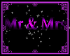!R! Mr.Mrs Sign Purple