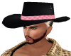Black/Pink Cowboy Hat