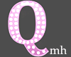 Pink Letter Q