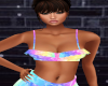 Pastel Hearts Bikini Top