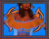 -L- Orange Blue CropTop